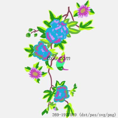 svg矢量绣花图下载
