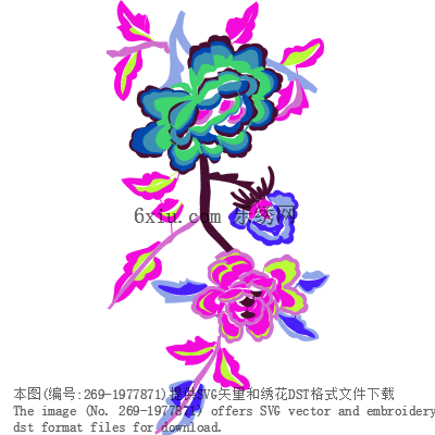 svg矢量绣花图下载