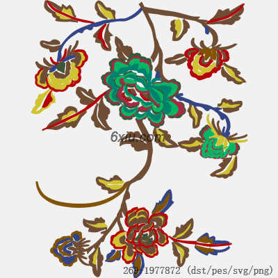 svg矢量绣花图下载