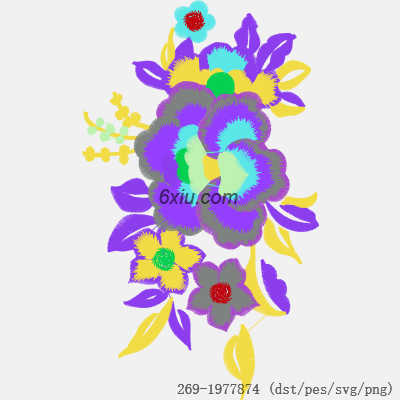 svg矢量绣花图下载