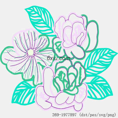 svg矢量绣花图下载