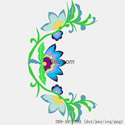 svg矢量绣花图下载