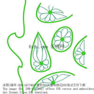 svg矢量绣花图下载