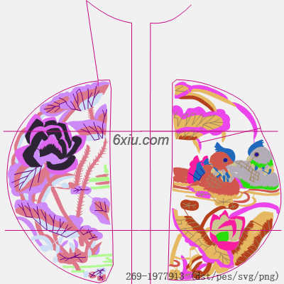 svg矢量绣花图下载