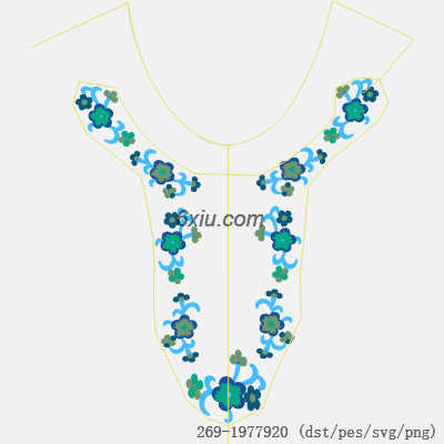 svg矢量绣花图下载