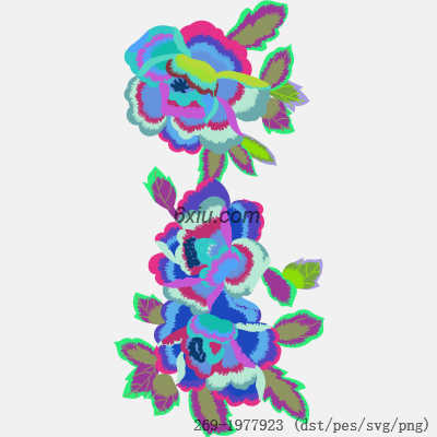 svg矢量绣花图下载