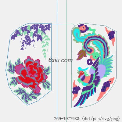 svg矢量绣花图下载