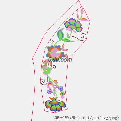 svg矢量绣花图下载