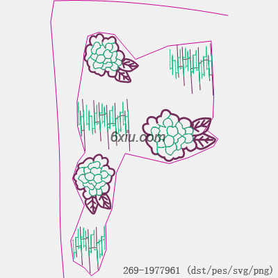 svg矢量绣花图下载