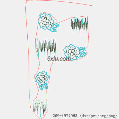 svg矢量绣花图下载