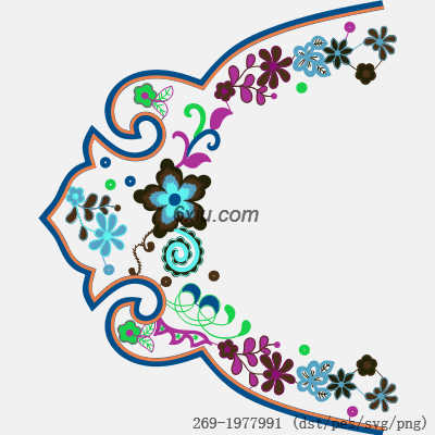 svg矢量绣花图下载