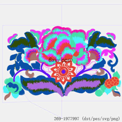 svg矢量绣花图下载