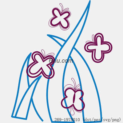 svg矢量绣花图下载
