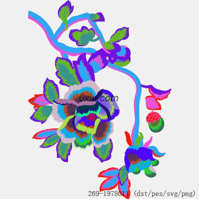 svg矢量绣花图下载