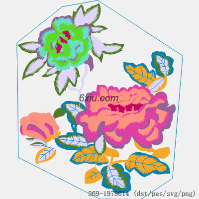 svg矢量绣花图下载