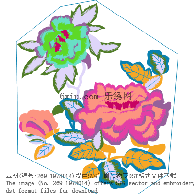 svg矢量绣花图下载