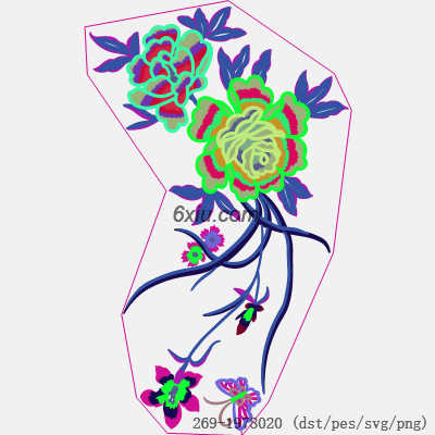 svg矢量绣花图下载