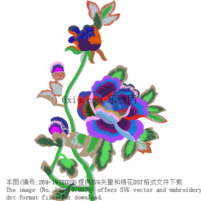 svg矢量绣花图下载