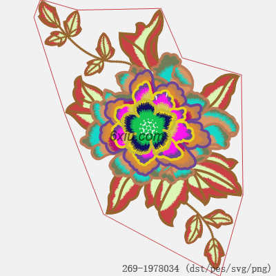 svg矢量绣花图下载