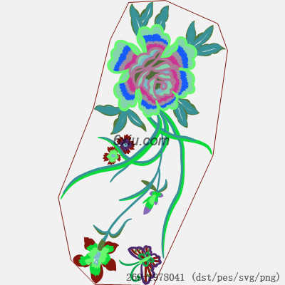 svg矢量绣花图下载