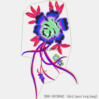 svg矢量绣花图下载