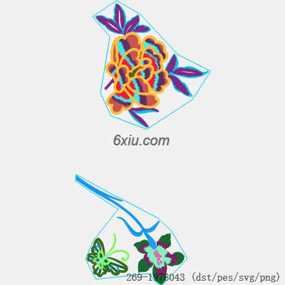 svg矢量绣花图下载