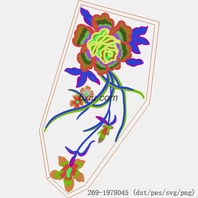 svg矢量绣花图下载