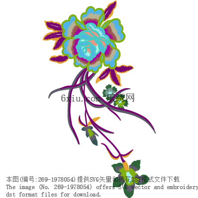 svg矢量绣花图下载