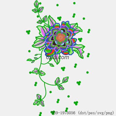 svg矢量绣花图下载
