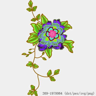 svg矢量绣花图下载