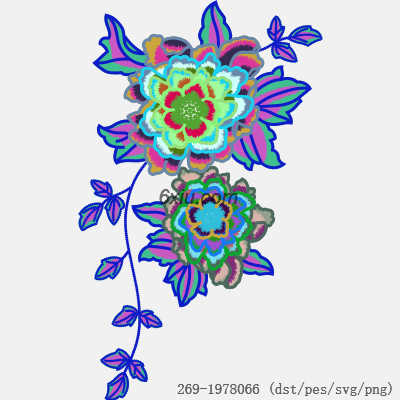 svg矢量绣花图下载
