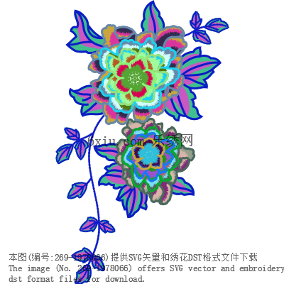 svg矢量绣花图下载