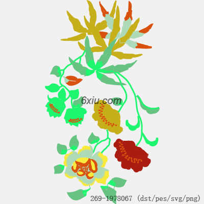 svg矢量绣花图下载