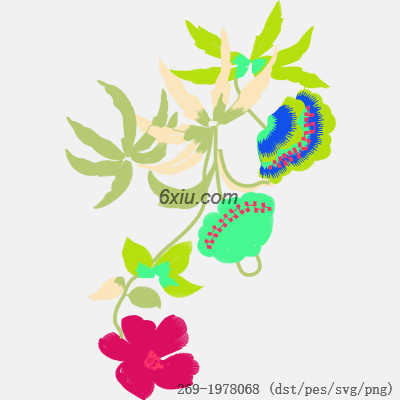 svg矢量绣花图下载