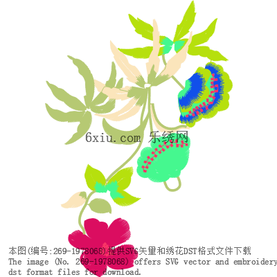 svg矢量绣花图下载