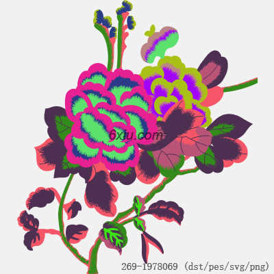 svg矢量绣花图下载