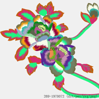svg矢量绣花图下载