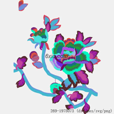 svg矢量绣花图下载