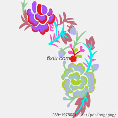 svg矢量绣花图下载