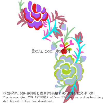 svg矢量绣花图下载