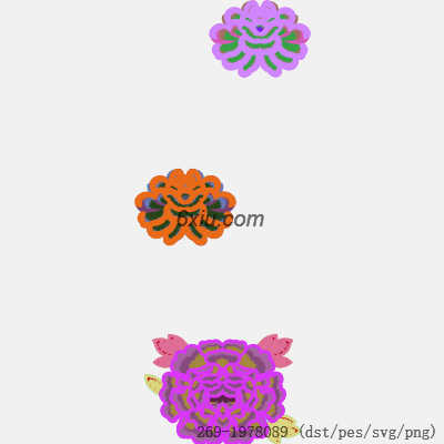 svg矢量绣花图下载