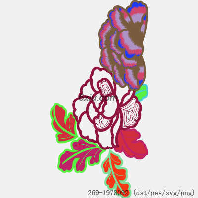 svg矢量绣花图下载