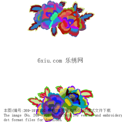 svg矢量绣花图下载