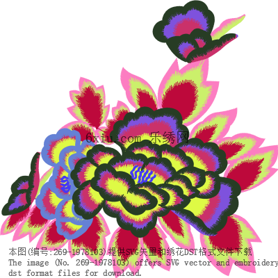 svg矢量绣花图下载