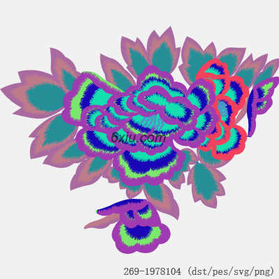 svg矢量绣花图下载