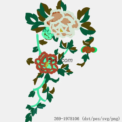 svg矢量绣花图下载