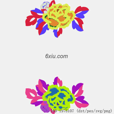 svg矢量绣花图下载