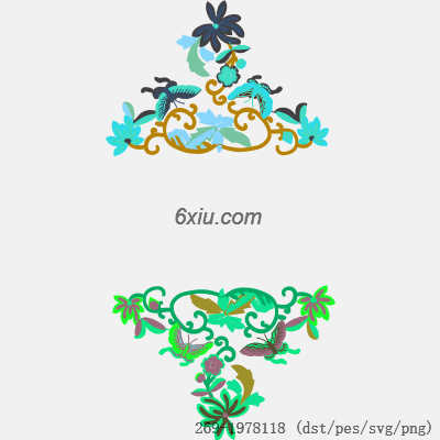 svg矢量绣花图下载