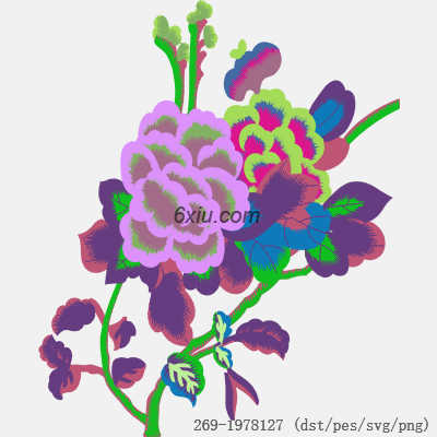 svg矢量绣花图下载