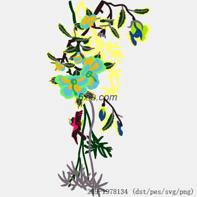 svg矢量绣花图下载